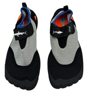 Newtz Kids Water Socks Shoes Size 9.5" Sole Black Slip On Outdoors Adventure